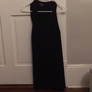 Black dress with keyhole back
